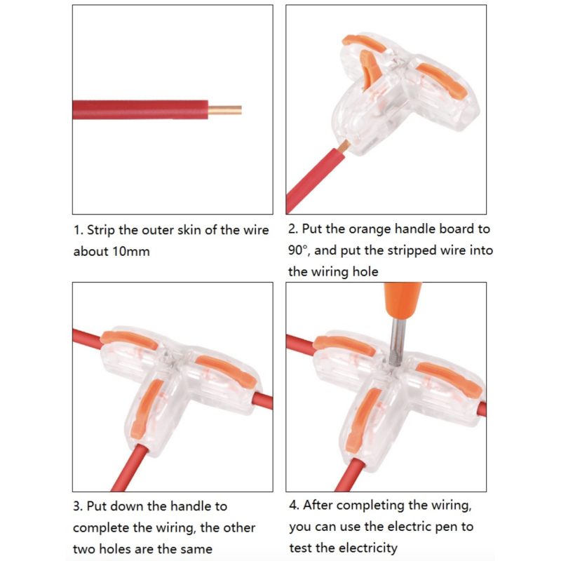 Conector T 0.08mm2 a 4mm2