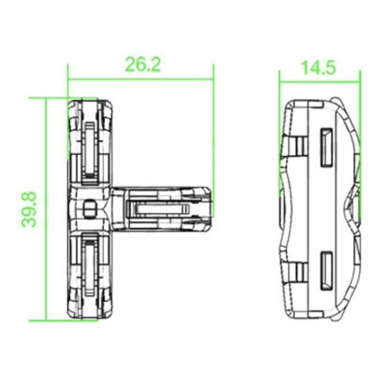 Conector T 0.08mm2 a 4mm2