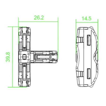 Conector T 0.08mm2 a 4mm2